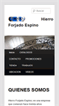 Mobile Screenshot of hierroforjadoespino.com